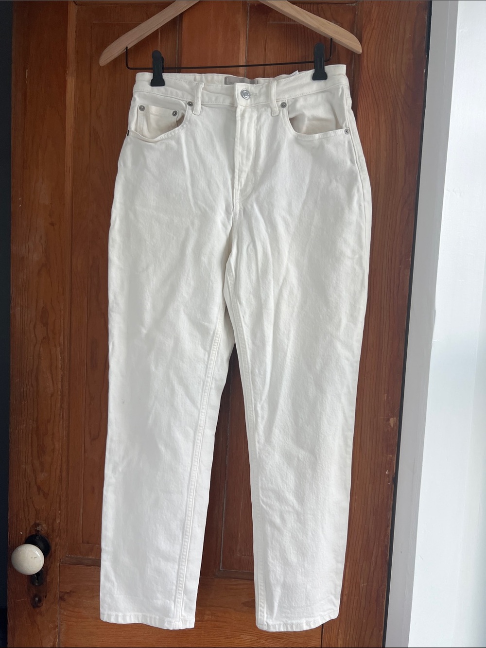 Everlane high rise straight jeans 28 ankle